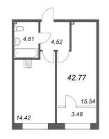 1 ккв № 247 Корп.: 2 Уч. Life , Секция 2  в ЖК 17/33 Петровский остров