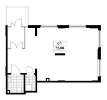 К. пом № 1нп Корп.: 1.3.4.4 , Секция 1  в ЖК А101 Лаголово
