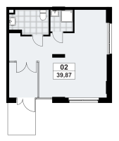 К. пом № 2нп Корп.: 1.3.4.3 , Секция 1  в ЖК А101 Лаголово