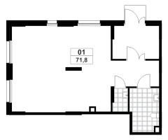 К. пом № 1нп Корп.: 4.1 , Секция 1  в ЖК А101 Всеволожск