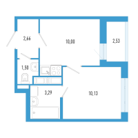 1 ккв № 57и Корп.: 7 Уч. 23 , Секция и  в ЖК AEROCITY