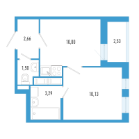 1 ккв № 75и Корп.: 7 Уч. 23 , Секция и  в ЖК AEROCITY