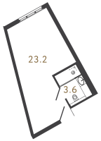 Студия № 819 Корп.: 1 , Секция 1  в ЖК ARTSTUDIO M103