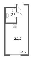 Студия № 314 Корп.: 1 , Секция 1  в ЖК ARTSTUDIO M103