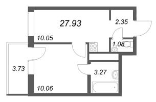 1 ккв № 119б Корп.: 1 , Секция 2  в ЖК Аэросити Лайф