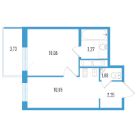 1 ккв № 114б Корп.: 1 , Секция 2  в ЖК Аэросити Life