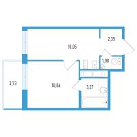 1 ккв № 119б Корп.: 1 , Секция 2  в ЖК Аэросити Life