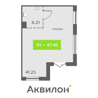 К. пом № НП3 Корп.: 1 , Секция 1  в ЖК Аквилон All in 3.0