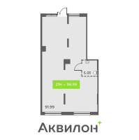 К. пом № НП21 Корп.: 1 , Секция 8  в ЖК Аквилон All in 3.0
