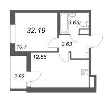 1 ккв № 150 Корп.: 1 , Секция 2  в ЖК Аквилон All in 3.0