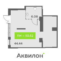 К. пом № НП11 Корп.: 1 , Секция 4  в ЖК Аквилон All in 3.0