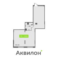 К. пом № НП17 Корп.: 1 , Секция 6  в ЖК Аквилон All in 3.0