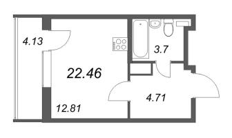 Студия № 776 Корп.: 1 , Секция 11  в ЖК Аквилон All in 3.0