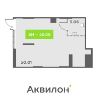 К. пом № НП6 Корп.: 1 , Секция 2  в ЖК Аквилон All in 3.0