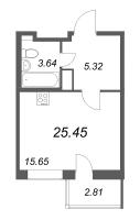 Студия № 367 Корп.: 1 , Секция 6  в ЖК Аквилон All in 3.0