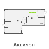 К. пом № НП10/С7 Корп.: 2.1 , Секция 7  в ЖК Аквилон Leaves