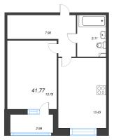 1 ккв № 239 Корп.: 2.1 , Секция 4  в ЖК Аквилон Ливз