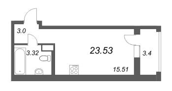 Студия № 361 Корп.: 1.1 , Секция 5  в ЖК Аквилон Ливз