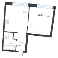 1 ккв № 129 Корп.: 1 , Секция 1  в ЖК Аквилон РИВА