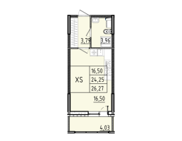 Студия № 125 Корп.: 1 , Секция 2  в ЖК Аквилон RekaPark