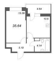 1 ккв № 143 Корп.: 1 , Секция 2  в ЖК Аквилон RekaPark