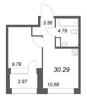 1 ккв № 884 Корп.: 1 , Секция 12  в ЖК Аквилон Солар Парк