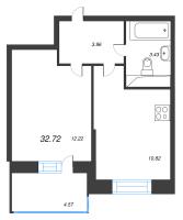 1 ккв № 145 Корп.: 3.1 Уч. 1-2/10-13 , Секция 1  в ЖК Аквилон Stories