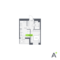 1 ккв № 131 Корп.: 1 , Секция 2  в ЖК Аквилон Verba