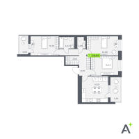 4 ккв (Евро) № 389 Корп.: 1 , Секция 4  в ЖК Аквилон Verba