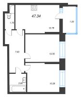2 ккв № 591 Корп.: 1 , Секция 6  в ЖК Аквилон Верба