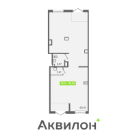 К. пом № НП12 Корп.: Г , Секция 2  в ЖК Аквилон Янино