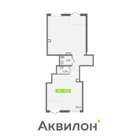 К. пом № НП3 Корп.: Г , Секция 1  в ЖК Аквилон Янино