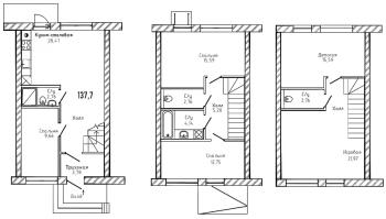 6 ккв (Евро) № 285 Корп.: 28 , Секция 5  в ЖК Алгоритм Стрельна