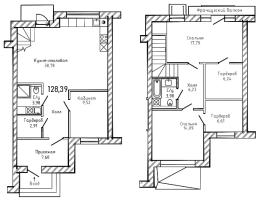 4 ккв (Евро) № 172 Корп.: 17 , Секция 2  в ЖК Алгоритм Стрельна