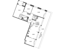 5 ккв (Евро) № 397 Корп.: 2 , Секция 2.7  в ЖК Amber Club