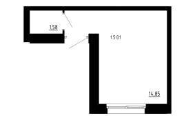 К. пом № 1.5.01 Корп.: 3 , Секция 3.3  в ЖК Аннино Сити