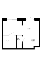 К. пом № 1.5.01-h2 Корп.: 7 , Секция 7  в ЖК Аннино Сити