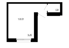 К. пом № 1.8.01 Корп.: 3 , Секция 3.5  в ЖК Аннино Сити