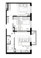 3 ккв (Евро) № 138 Корп.: 4 , Секция 4.5  в ЖК Аннино Сити