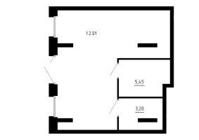К. пом № 1.2.01 Корп.: 3 , Секция 3.3  в ЖК Аннино Сити