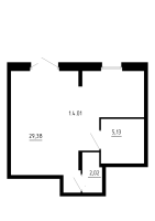 К. пом № 1.4.01-h3 Корп.: 7 , Секция 7  в ЖК Аннино Сити