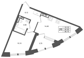 1 ккв № 35 Корп.: 4 , Секция 1  в ЖК Аристократ