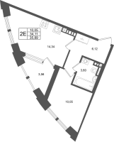 1 ккв № 67 Корп.: 4 , Секция 1  в ЖК Аристократ