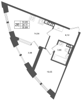 1 ккв № 39 Корп.: 4 , Секция 1  в ЖК Аристократ