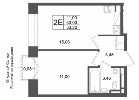 2 ккв (Евро) № 162 Корп.: 1 , Секция 1.4  в ЖК Аристократ