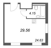 1 ккв № 1/07/16 Корп.: 1 , Секция 1  в ЖК Арт Плаза