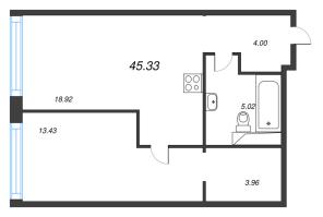2 ккв (Евро) № 25 Корп.: 3 Уч. Баланс , Секция 2  в ЖК Avant