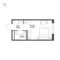 Студия № 949 Корп.: 4 , Секция 1  в ЖК Avenue Apart Pulkovo