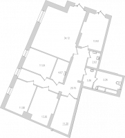 К. пом № 2Н1-2-26 Корп.: 2-26 , Секция 1  в ЖК Байрон