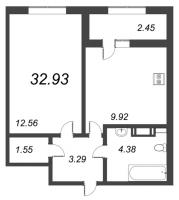 1 ккв № 299 Корп.: 4 , Секция 3  в ЖК БелАрт